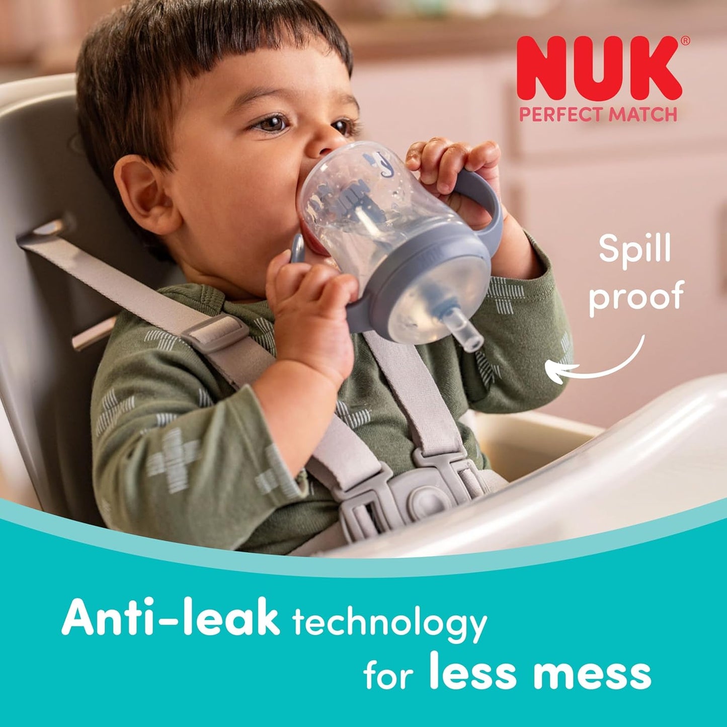 NUK Perfect Match Learner słomki do kubków 8m+ x2 – zdjęcie produktu 3