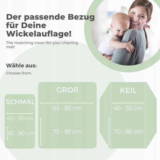 LILLY UND BEN 2er Frotteebezug für Wickelauflage
