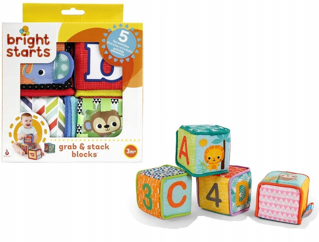BRIGHT STARTS weiche Lernbausteine GRAB & STACK