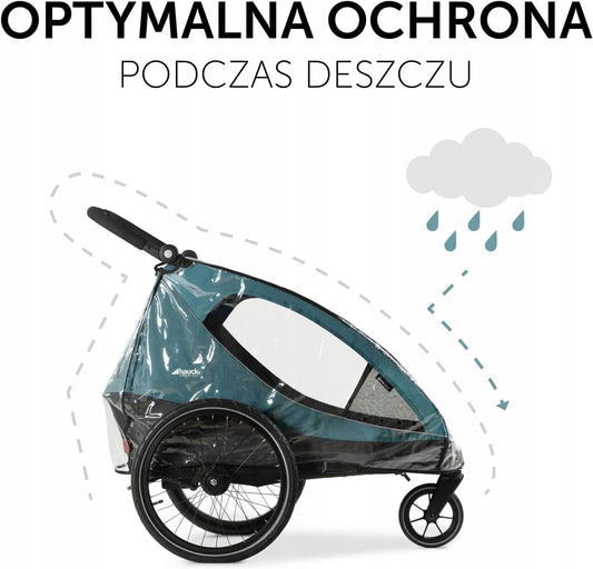 HAUCK DRYK DUO folia przeciwdeszczowa do przyczepki, optymalna ochrona podczas deszczu, śniegu i wiatru