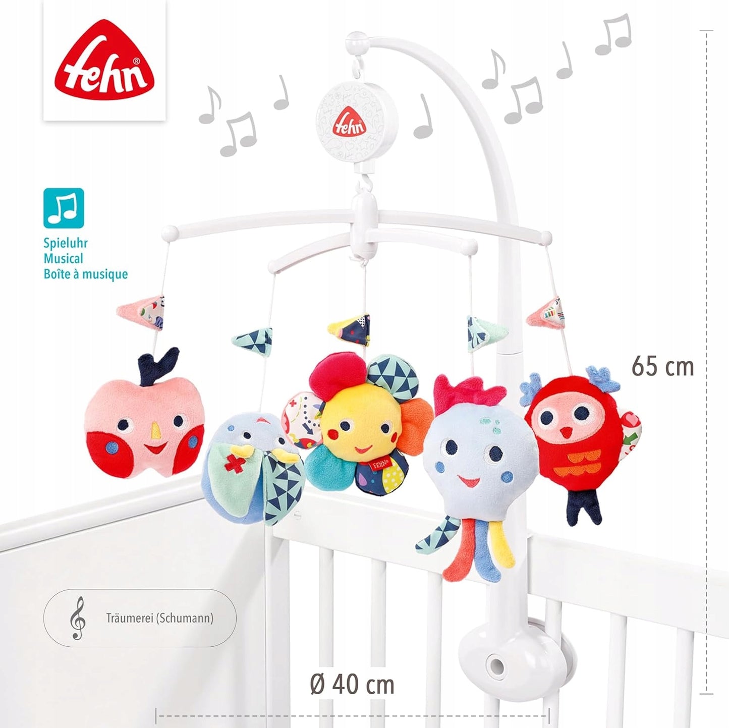 FEHN Color Friends KARUZELA do łóżeczka – zdjęcie produktu 3