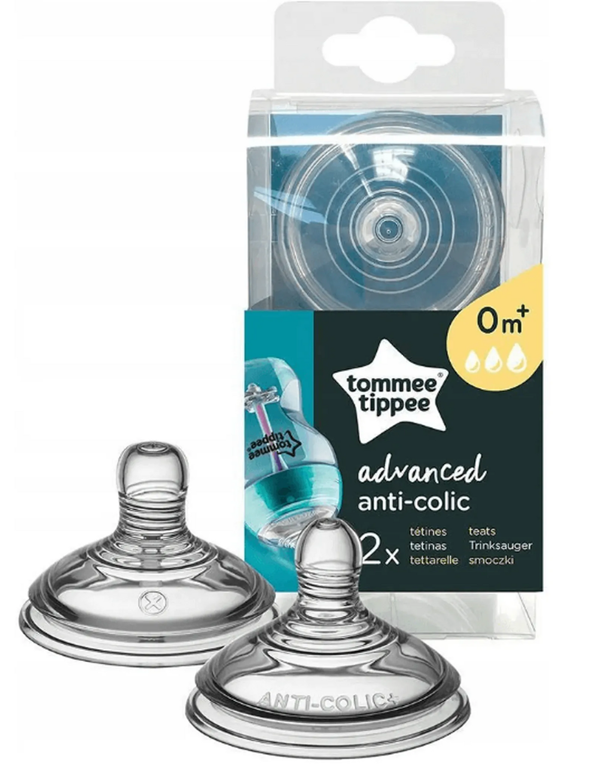 TOMMEE TIPPEE geavanceerde anti-koliek fopspenen 0m+ x2