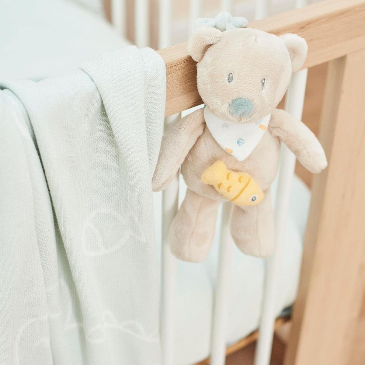 NATTOU Ursulețul Julia jucărie de pluș cu cutie muzicală La-Le-Lu 23 cm