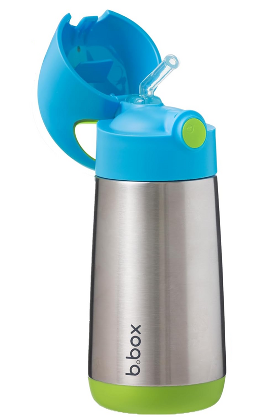 B.BOX gourde isotherme en acier inoxydable avec paille 350 ml