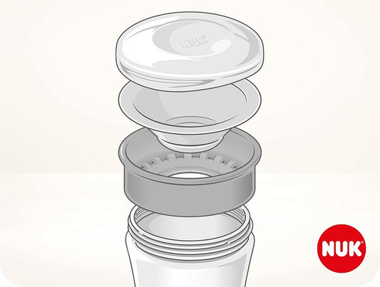 NUK Magic Cup Trinklernbecher 360°-Trinkrand 230 ml 8 m+