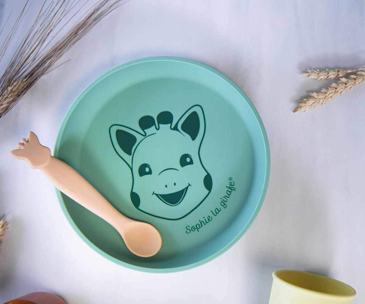 Plato de silicona jirafa Sophie 6M+