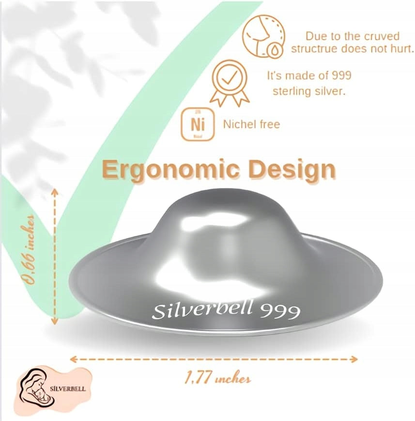 SILVERBELLsilver nipple shieldsGood, new condition, replacement packaging available