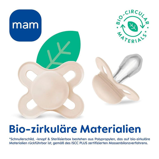 MAM Original smoczek uspokajający silikonowy 6-16 m x4, bio-cyrkularny, SkinSoft, symetryczna końcówka