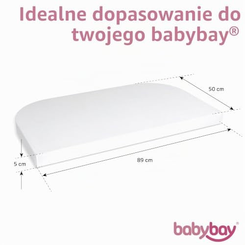 BABYBAY Deluxe Organic lenzuolo 89x50 cm bianco