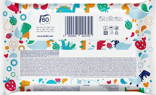 KINDII Fun carta igienica umidificata e lavabile x60
