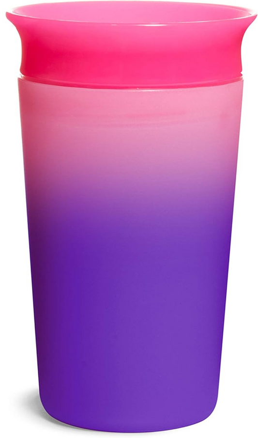MUNCHKIN Miracle kubek niekapek zmieniający kolor ustnik 360° 266 ml 12 m+
