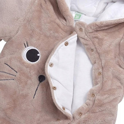 JIAMY mono de invierno con capucha 3-6 meses GATO