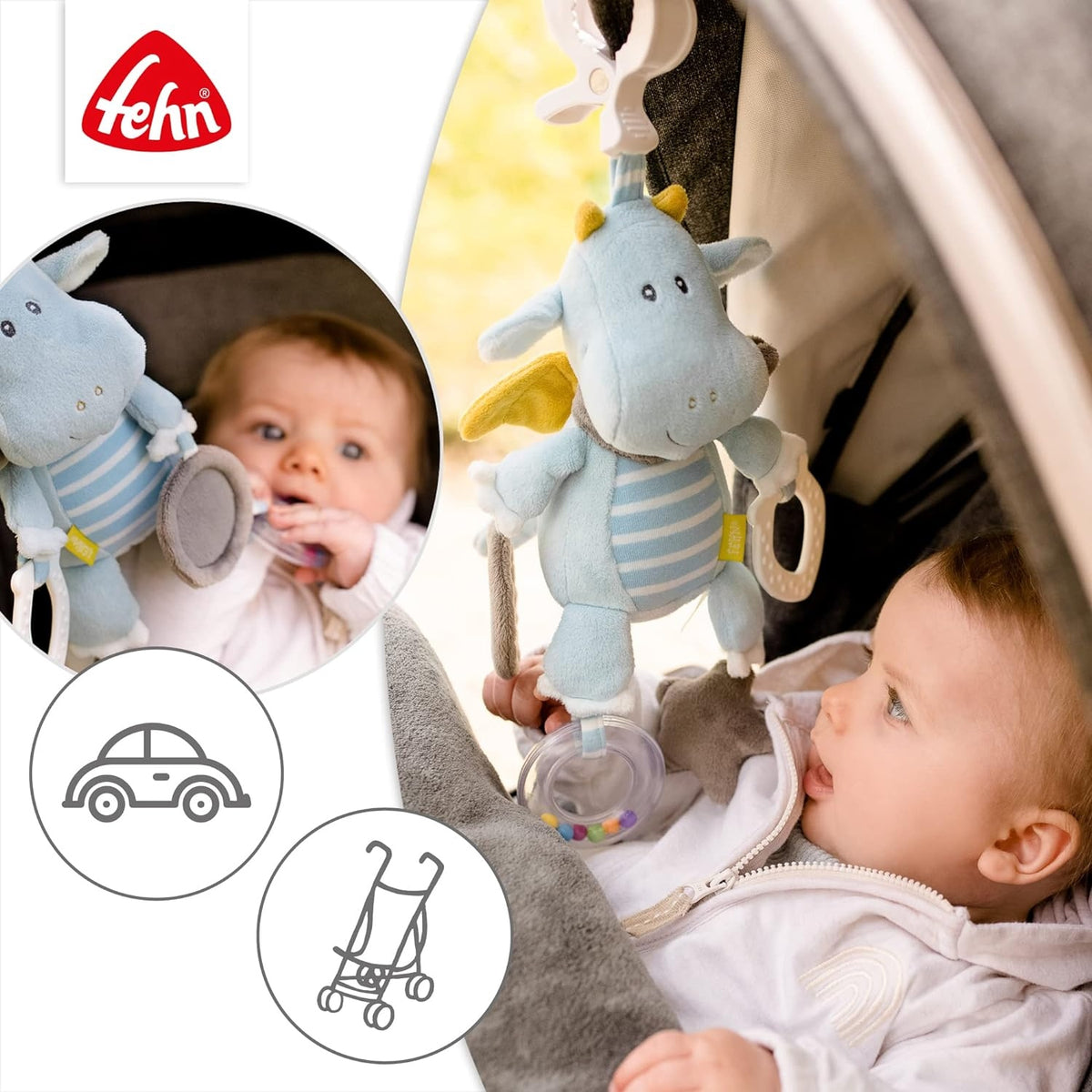 FEHN SMALL LOCK - SMOK hanger for pram, car seat
