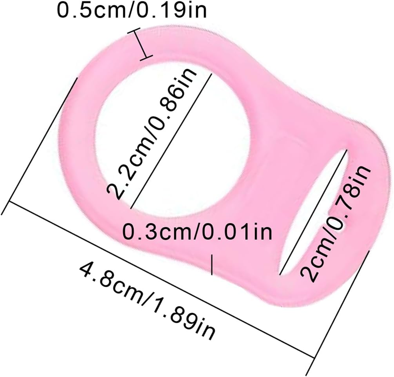 TADIPRI silikonowe uchwyty do łańcuszków do smoczka 10 sztuk – zdjęcie produktu 4