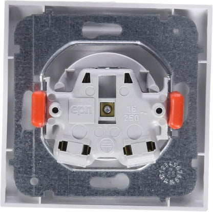 ELEKTRO-PLAST Festa presa elettrica da parete con messa a terra e sportellino