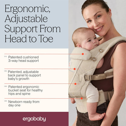 ERGOBABY ADAPT SoftFlex MESH ergonomische draagzak 3,2-20 kg
