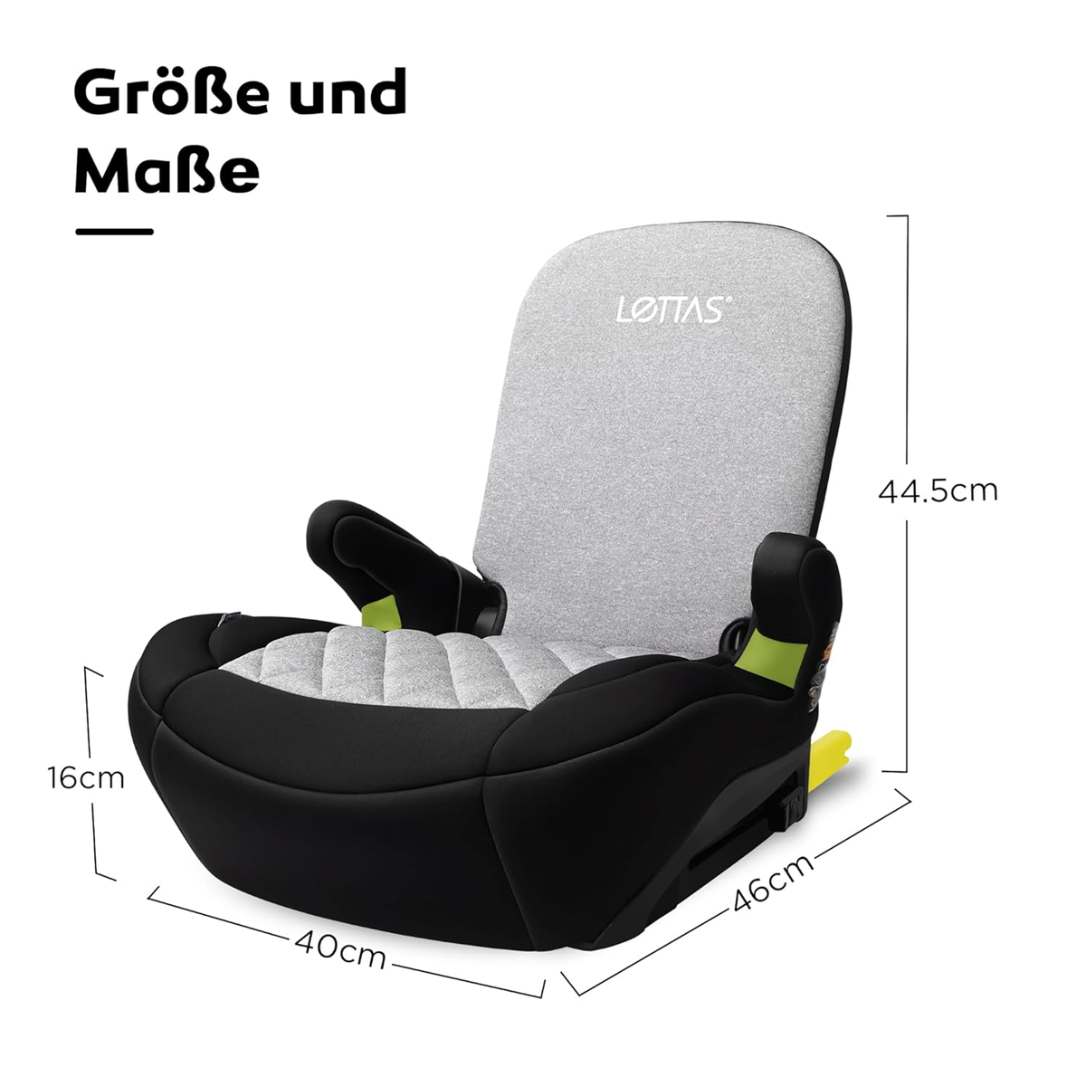 LETTAS I-SIZE autostoel verhoogkussen groep III met ISOFIX