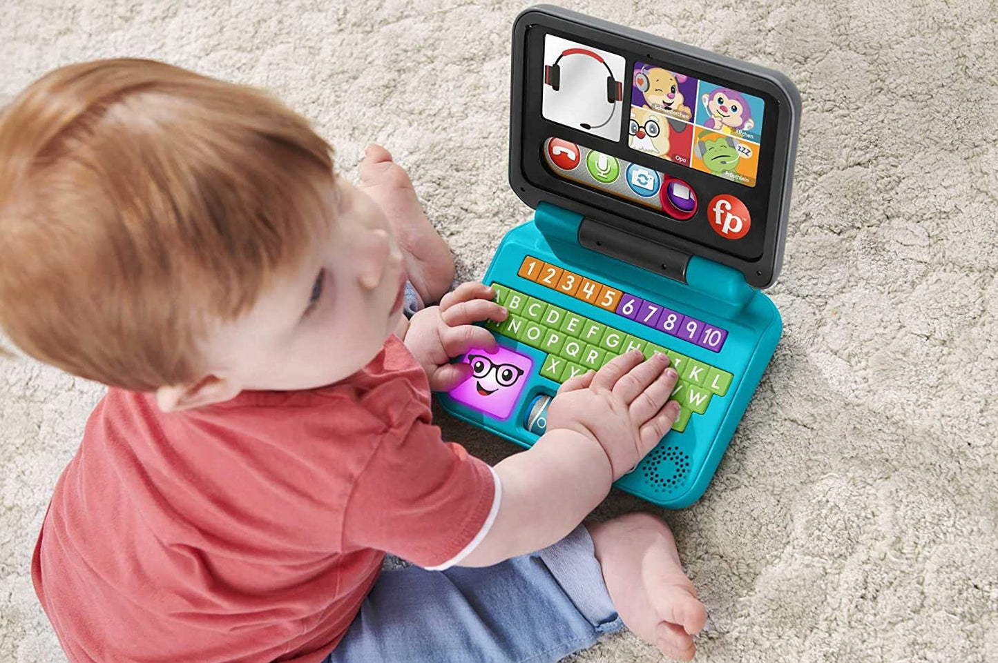 FISHER-PRICE laptop interaktywny J.NIEMIECKI 6m+ – zdjęcie produktu 3