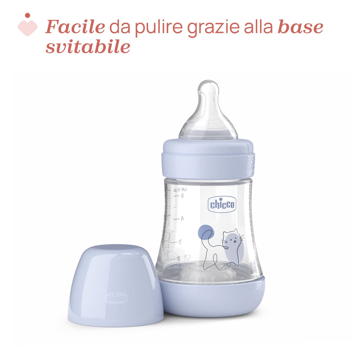 Chicco Perfect5 biberon 150 ml flusso lento blu 0m