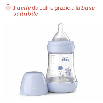 Chicco Perfect5 biberon 150 ml flusso lento blu 0m
