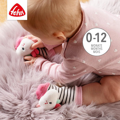 FEHN Aiko&Yuki skarpetki dla niemowląt z grzechotką 0-12 msc – zdjęcie produktu 3