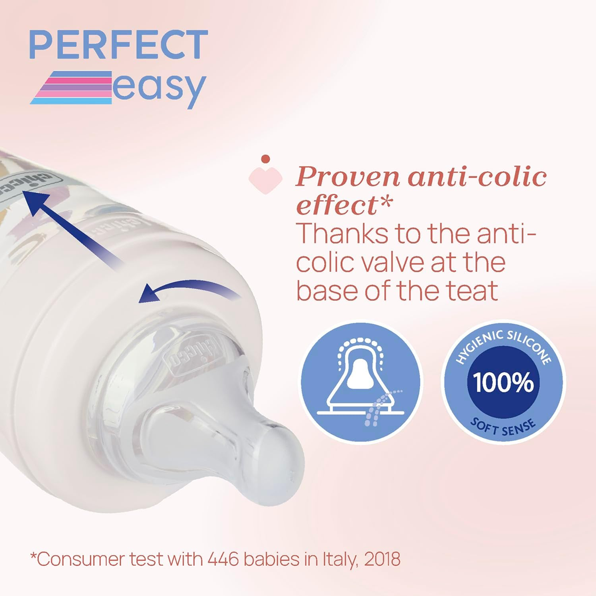 CHICCO butelka Perfect Easy 4m+ 300ml – zdjęcie produktu 3
