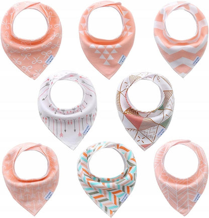 LULU MOON baberos bandana con broche 0-36 meses x8