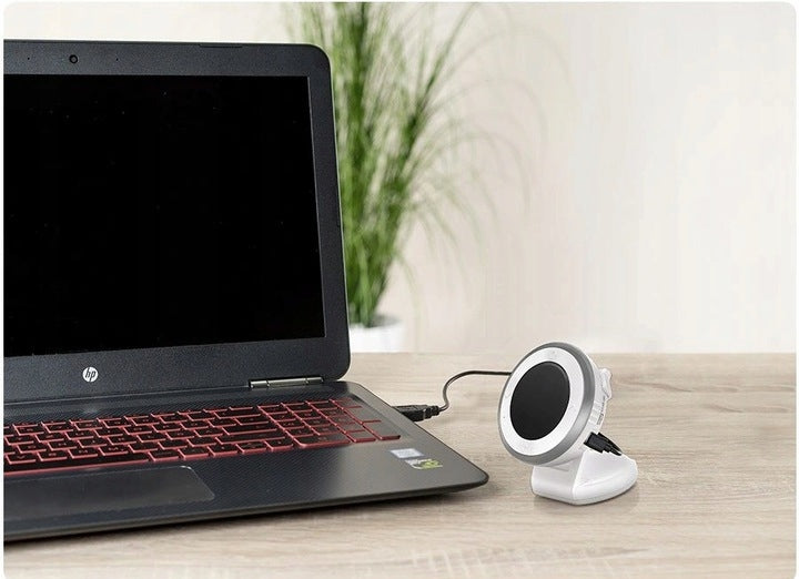 REER niania audio, projektor, pozytywka, termometr biały z trybem VOX i ECO, widok produktu