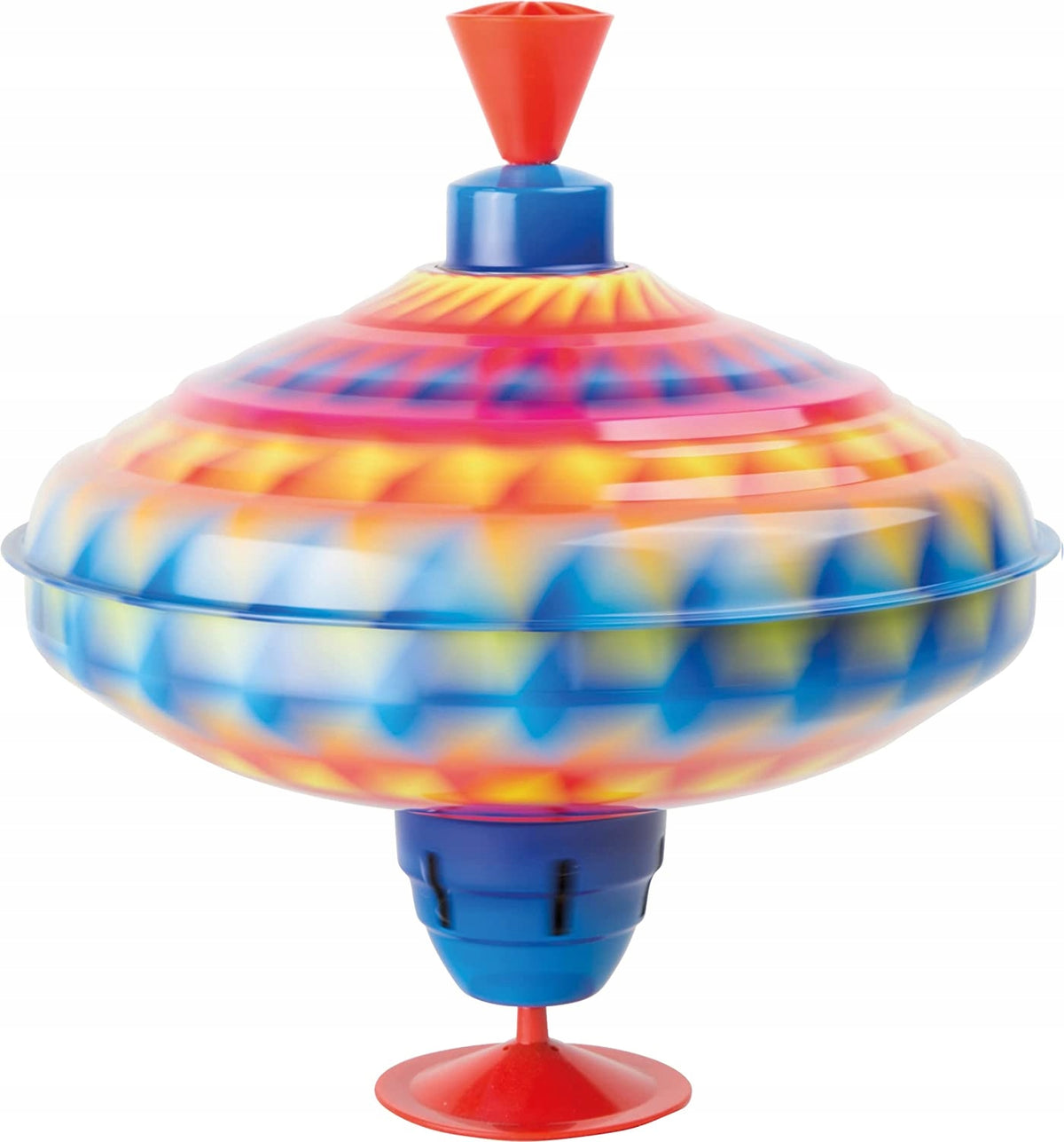 SMALL FOOT metalowy bączek 22 cm 12m+ kolorowy, metalowo-plastikowy bączek dla dzieci