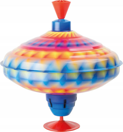 SMALL FOOT metalowy bączek 22 cm 12m+ kolorowy, metalowo-plastikowy bączek dla dzieci