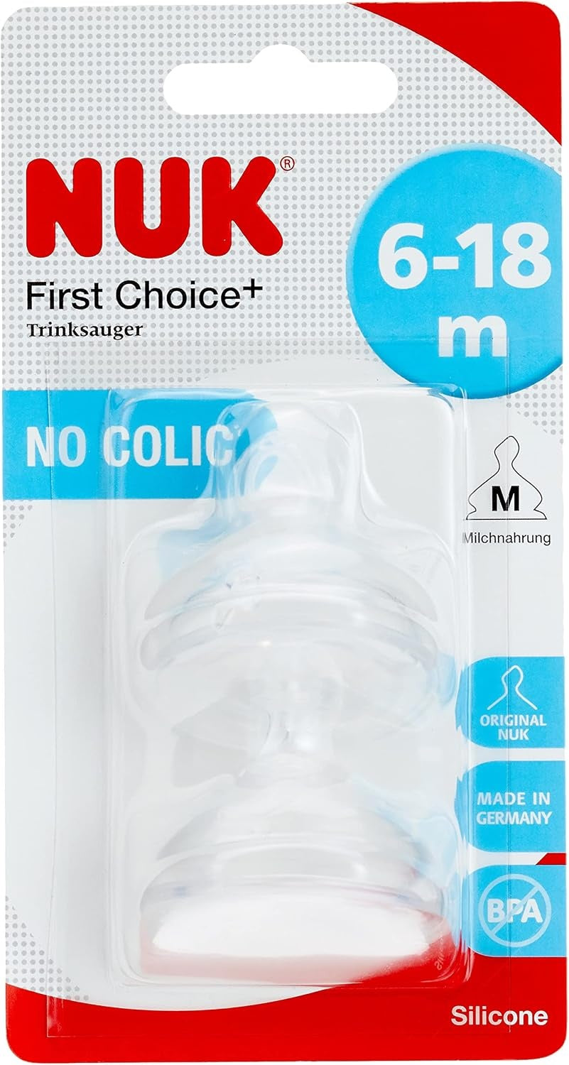 NUK First Choice tettarelle in silicone M 6 18m x2