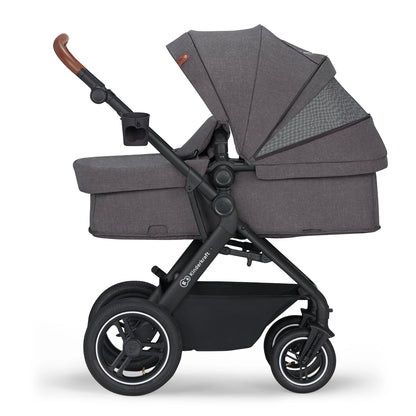 KINDERKRAFT B-TOUR 3w1 wózek wielofunkcyjny do 22kg + fotelik MINK PRO – DARK GREY – zdjęcie 5