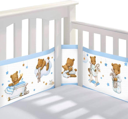mesh crib bumper dimensions 340x30, 160x30