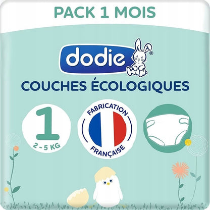 DODIE pañales desechables ecológicos talla 1 (2-5 kg) x100