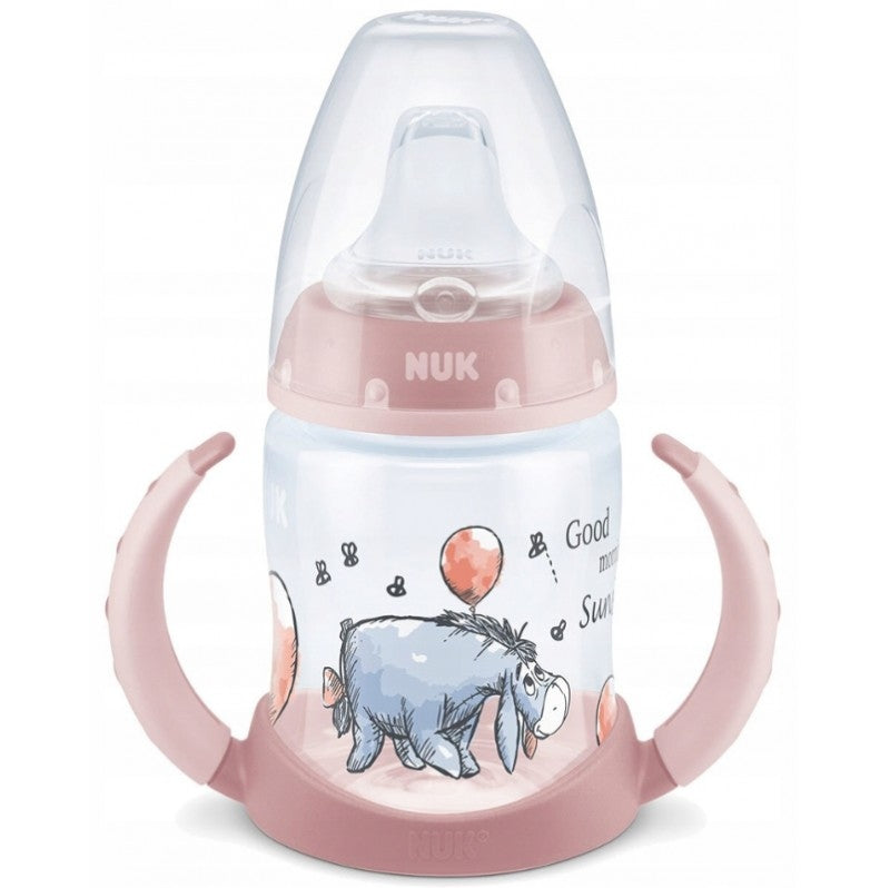 NUK Learner Cup KUBEK 150 ml wskaźnik temperatury, kubek niekapek dla dzieci 6 m+, różowy