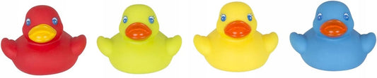 PLAYGRO Bright Baby Duckies gumowe kaczki do kąpieli 6 m+ 4 sztuki