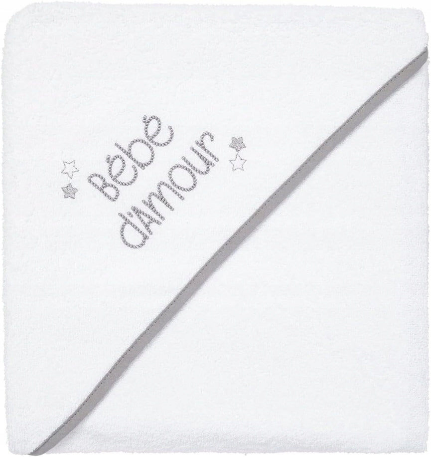 BABYCALIN toalla de baño con capucha 100x100 cm para bebés de algodón