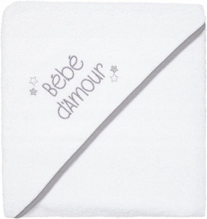 BABYCALIN toalla de baño con capucha 100x100 cm para bebés de algodón