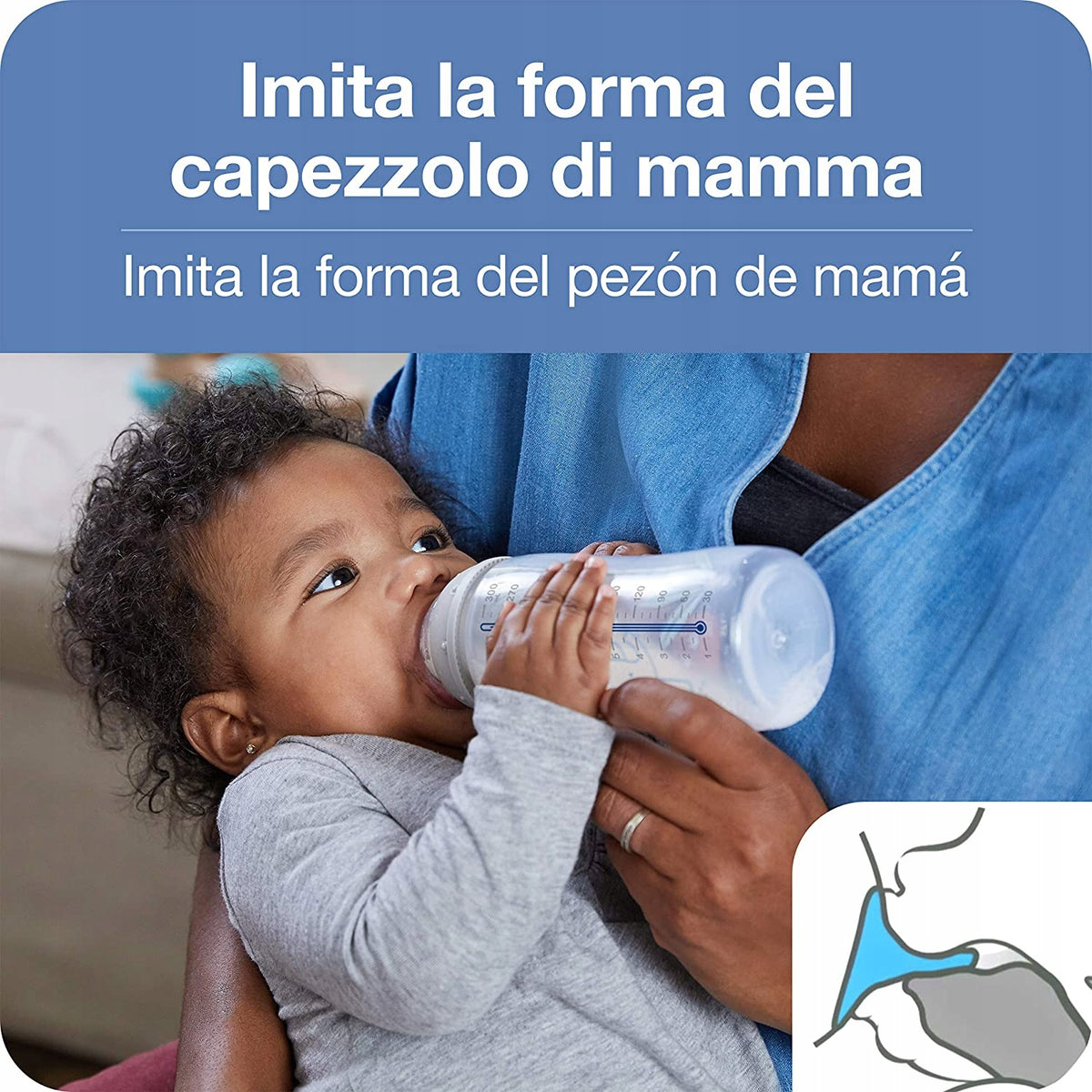 Set NUK NO COLIC 4 biberon cestino CONTROLLO TEMPERATURA