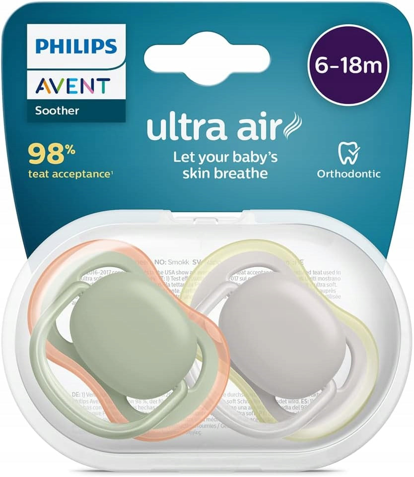 PHILIPS AVENT Ultra Air suzete x 2 6-18 luni