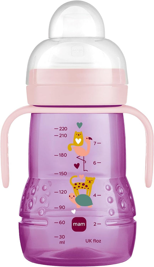 MAM Trainer+ netekoucí hrnek 220 ml se 2 náustky, 4 m+