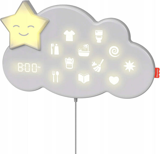 FISHER-PRICE Lumalou CHMURKA uspokajacz asystent, interaktywna lampka na ścianę do rytuałów dnia i snu