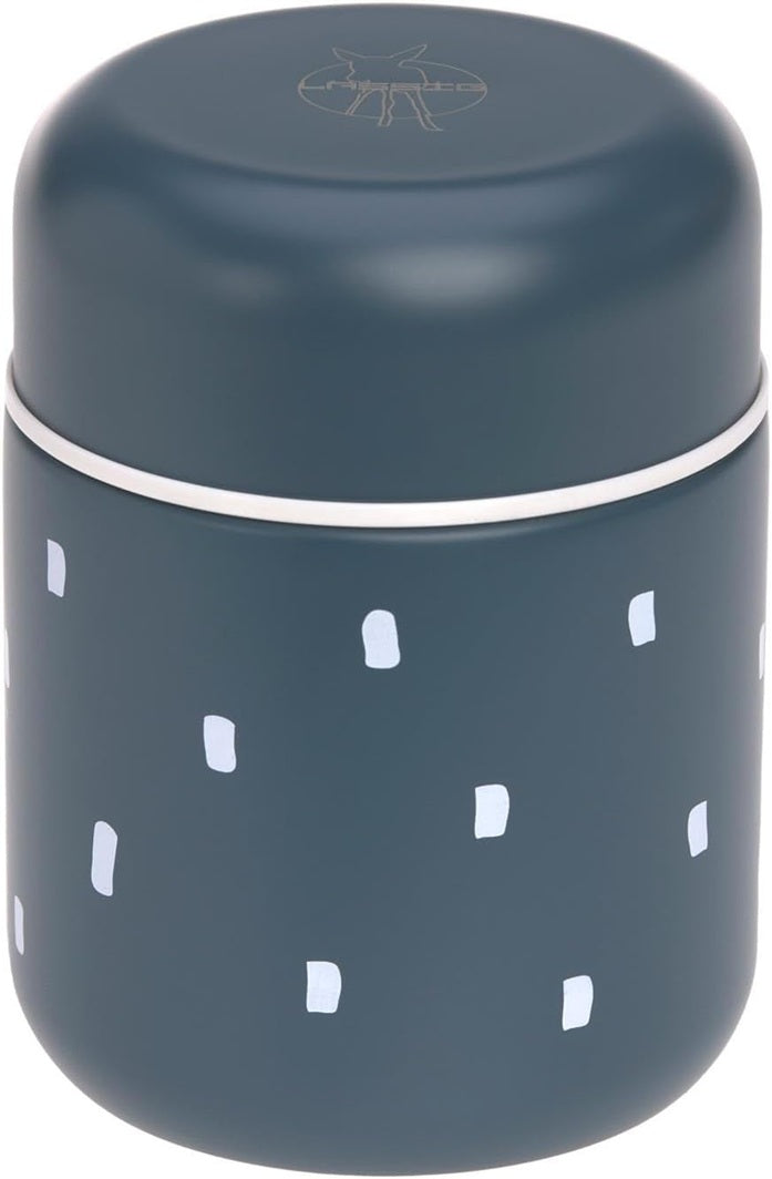 LASSIG Tarro Térmico para Comida de Acero Inoxidable 350 ml Happy Prints