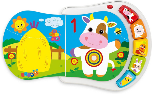CHICCO Counting Farm elektroniczna książeczka edukacyjna 19 x 19,5 cm
