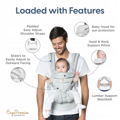 ERGOBABY OMNI 360 COOL AIR MESH εργονομικός μάρσιπος 3,2-20,4kg