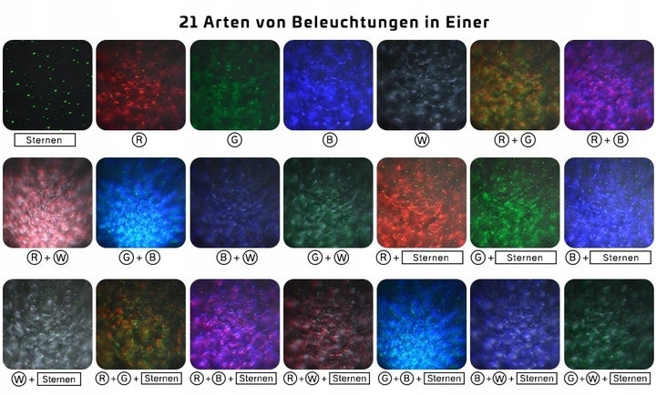 VOKSUN LED Bluetooth projektor gwiazd + pilot – zdjęcie produktu 2