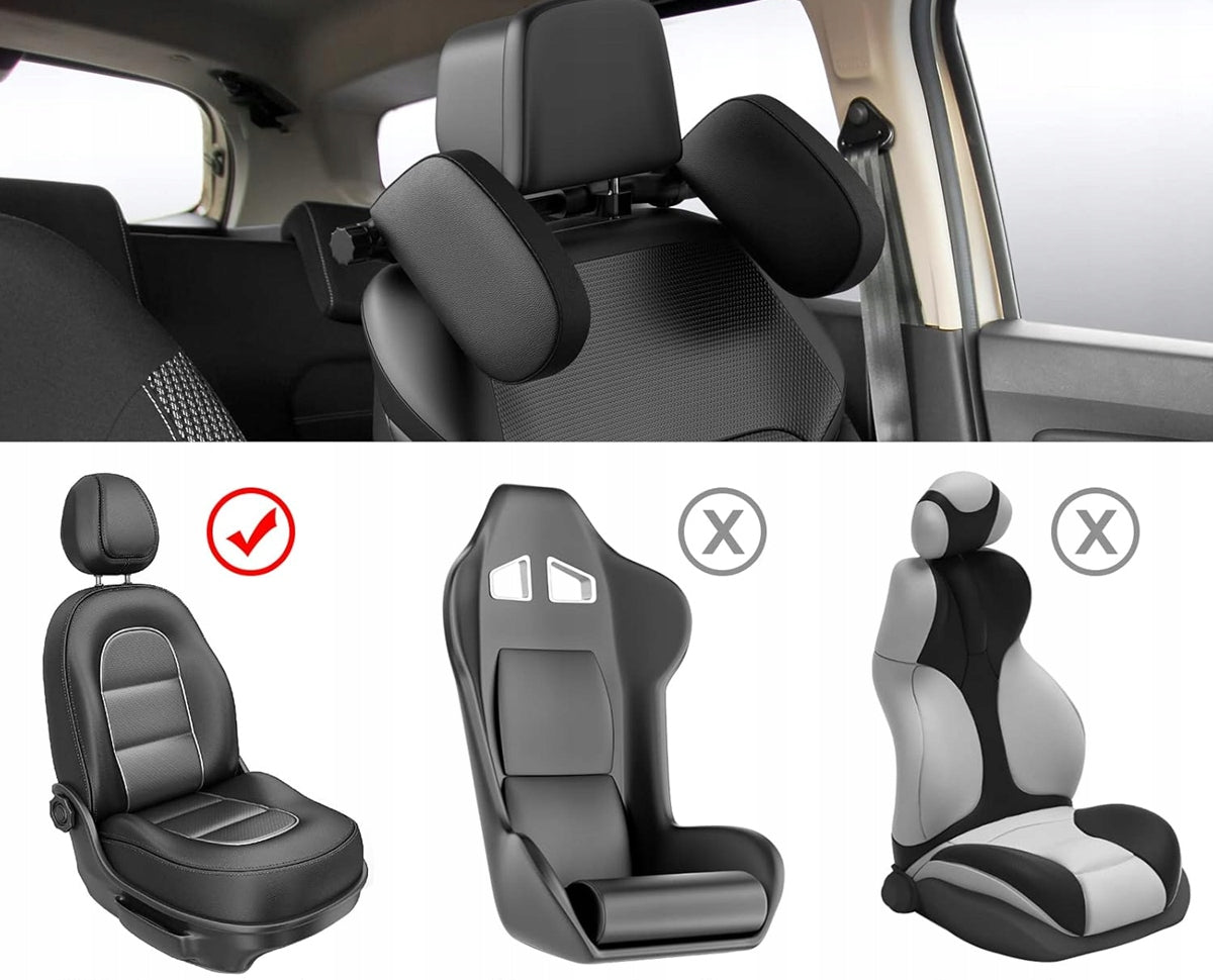 reposacabezas de coche con barra telescópica ajustable