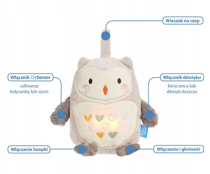TOMMEE TIPPEE Gufo Ollie PELUCHE lampada sonora
