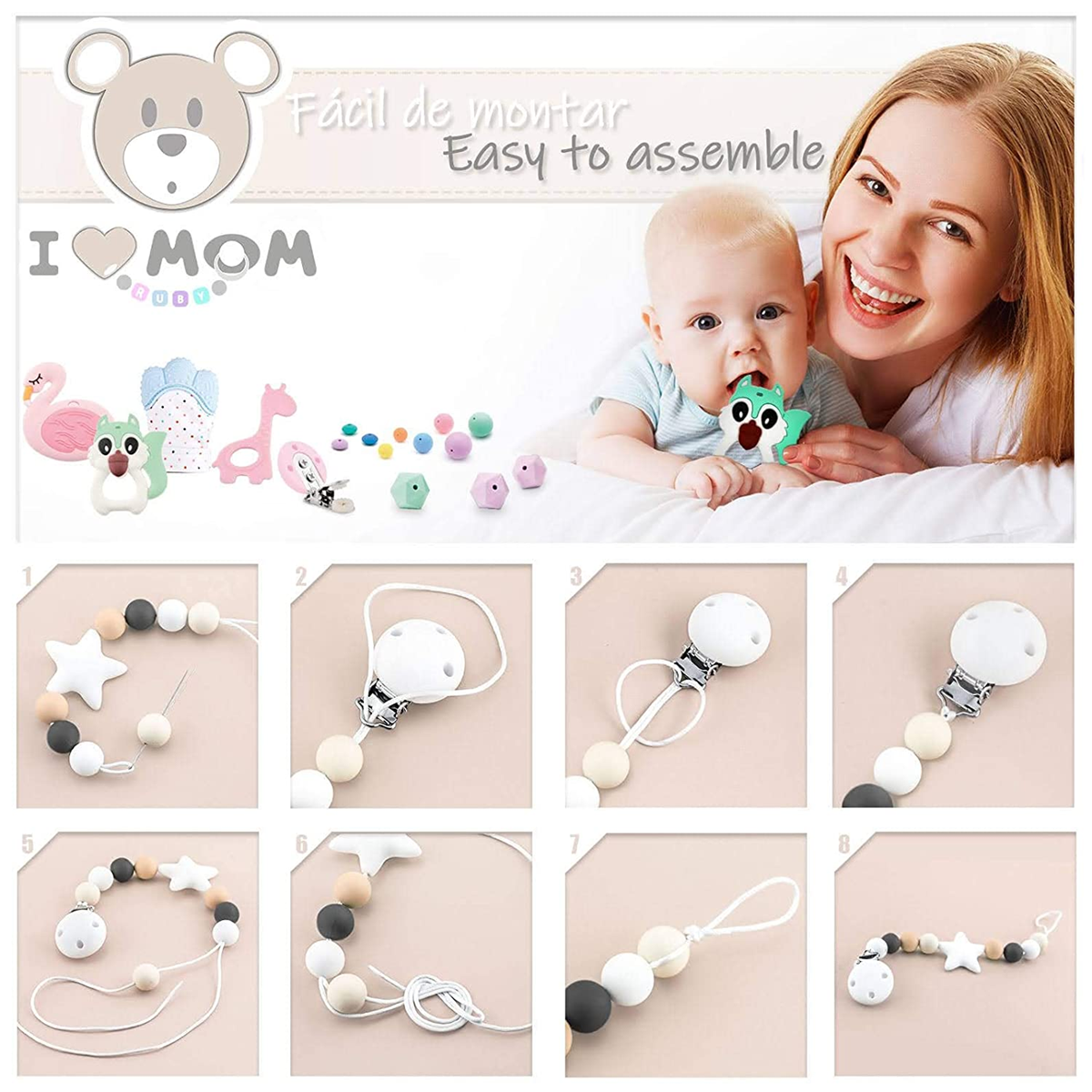 RUBY Artestar bouwpakket voor dummy ketting