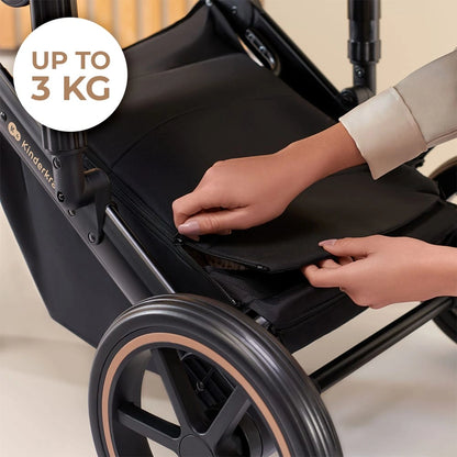 KINDERKRAFT PRIME2 PRO 3w1 wózek wielofunkcyjny do 22kg + fotelik MINK PRO – SHADOW GREY – zdjęcie 12
